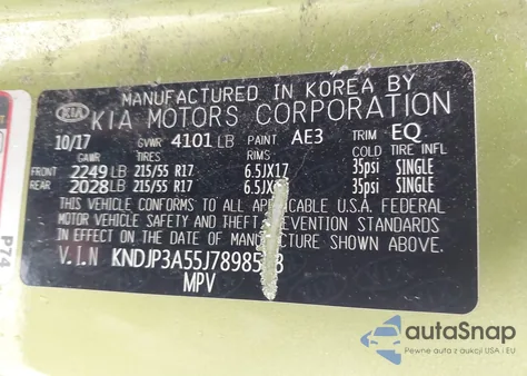 2018 Kia Soul + z USA, uszkodzony, nr VIN KNDJP3A55J7898583